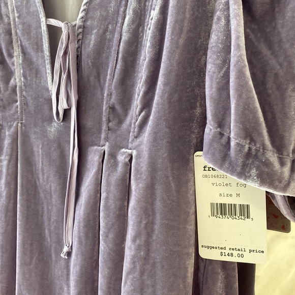 Free People Velvet Puff Sleeve Top - Picture 3 of 5